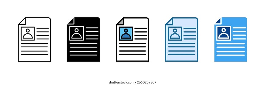 Customer Profiling Icon Set Multiple Style Collection
