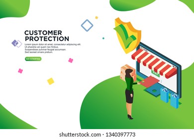 customer protection isometric design