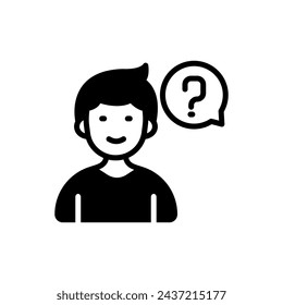 Customer Question icon in vector. Logotype
