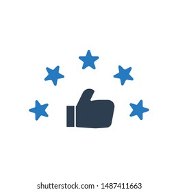Customer Rating Icon, Customer Review Icon