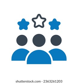 Customer rating vector icon which can easily modify or edit


