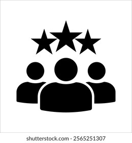 Customer rating vector icon which can easily modify or edit on white  background