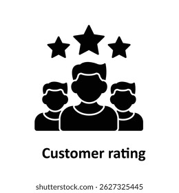 Customer rating Vector icon which can easily modify or edit 

