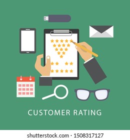 Customer Ratings and Survey Reviews - Illustration