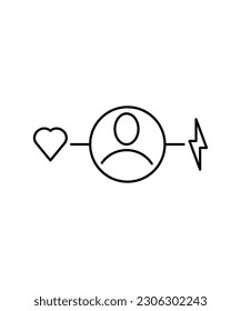 icono de reacción del cliente, icono de mejor línea vector.