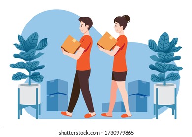 The customer receives the perfect product from online shipping to at home. People have frequent use of online shopping.