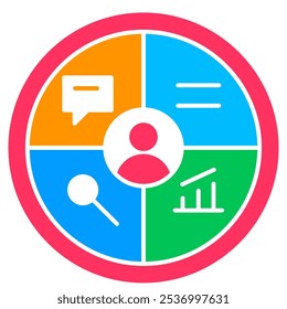Ícone Gerenciamento De Relação Com O Cliente, Ícone De Negócios