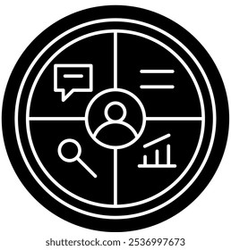 Customer Relation Management Icon, Bussines Icon