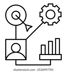 Customer Relation Management Icon, Bussines Icon