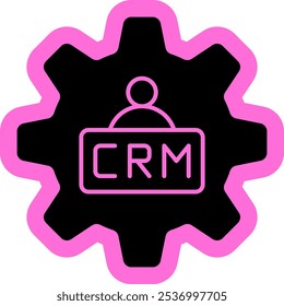 Customer Relation Management Icon, Bussines Icon