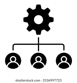 Icono de gestión de relaciones con el Cliente, Icono de negocio