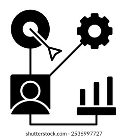 Ícone Gerenciamento De Relação Com O Cliente, Ícone De Negócios