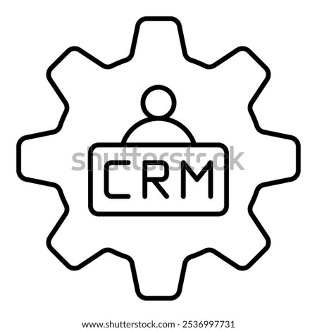 Customer Relation Management Icon, Bussines Icon