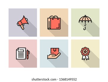 CUSTOMER RELATIONSHIP ICON CONCEPT