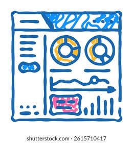 customer relationship management doodle icon sketch vector. customer relationship management sign. isolated symbol illustration