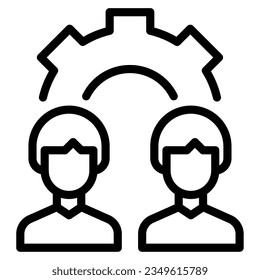 Customer Relationship Management icon can be used for app, web, etc