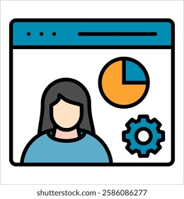 Customer Relationship Management Icon Element For Design