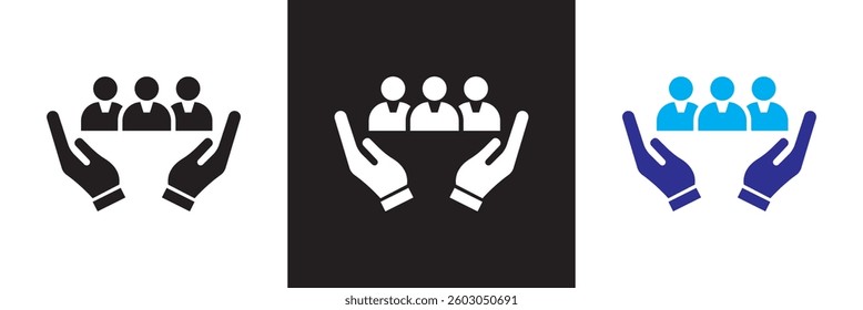 
Customer relationship management  icon set collection.  Vector illustration. isolated on white and black background. EPS 10