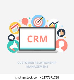 Customer relationship management illustration
