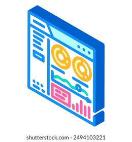 customer relationship management isometric icon vector. customer relationship management sign. isolated symbol illustration