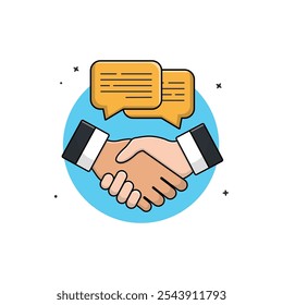 Customer Relationship Vector Illustration. Customer Partnership Concept Design