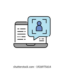 Customer request color line icon. Pictogram for web page, mobile app, promo. UI UX GUI design element. Editable stroke.