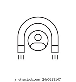 customer retention attraction icon, template for graphic and web design. vector illustration