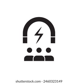 Icono de atracción de retención de Cliente, Plantilla para gráfico y Diseño web. Ilustración vectorial