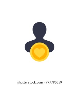 customer retention, client satisfaction icon