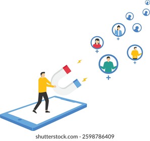 Customer retention concept. Marketing strategy of the company

