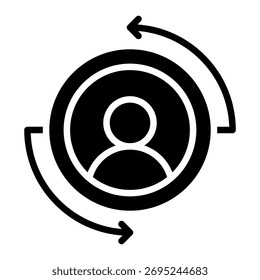 Customer Retention Cycle Icon Element For Design