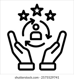 Customer Retention Icon Element For Design