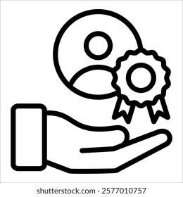 Customer Retention Icon Element For Design