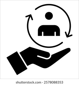 Customer Retention Icon Element For Design