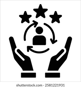 Customer Retention Icon Element For Design