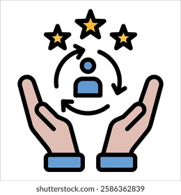 Customer Retention Icon Element For Design