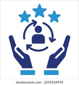 Customer Retention Icon Element For Design