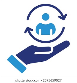 Customer Retention Icon Element For Design
