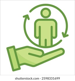Customer Retention Icon Element For Design