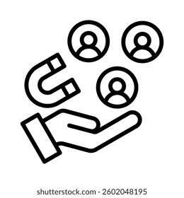 Customer Retention Icon Element for Design