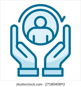 Customer Retention Icon Element For Design