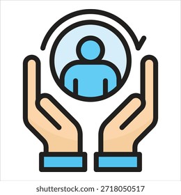 Icon-Element für Kundenbindung für Design