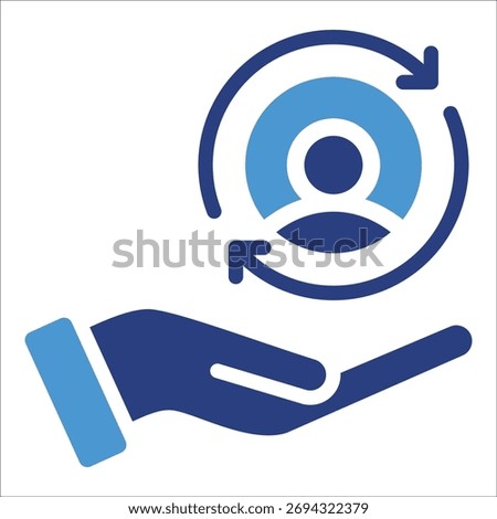 Customer Retention Icon Element For Design