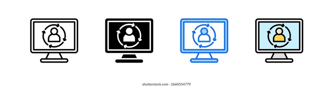 Customer Retention Icon Set Multiple Style Collection