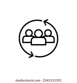 Conjunto de iconos de retención de Cliente. Versiones rellenadas y sólidas.