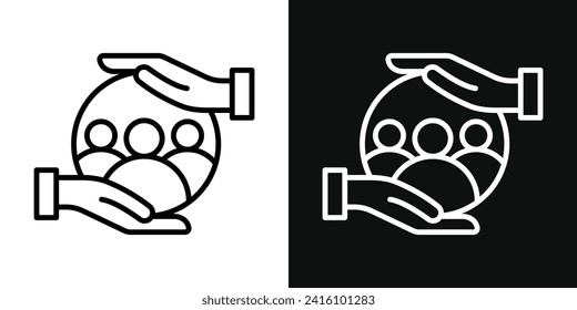 Symbol-Set für die Kundenbindung. Vektorgrafik