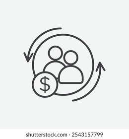 Customer retention icon set. vector illustration.