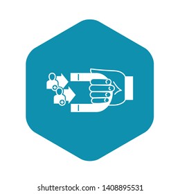 Customer retention icon. Simple illustration of customer retention vector icon for web design isolated on white background