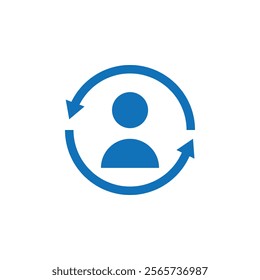 Customer retention icon Thin line illustration set