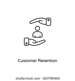 Customer Retention icon in vector. Logotype